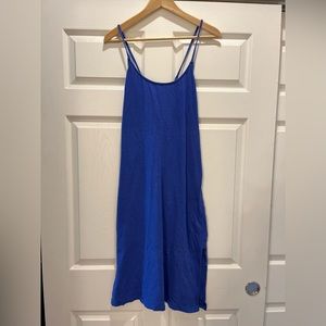 J.crew Blue cotton midi dress